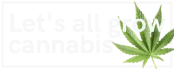 Let's All Grow Cannabis Logo darkmode 250x100