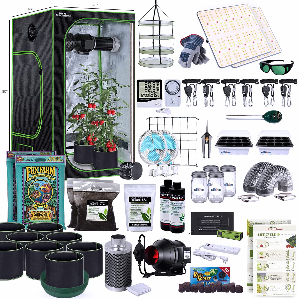 THEBUDGROWER Complete All-in-One Home Grow Solution