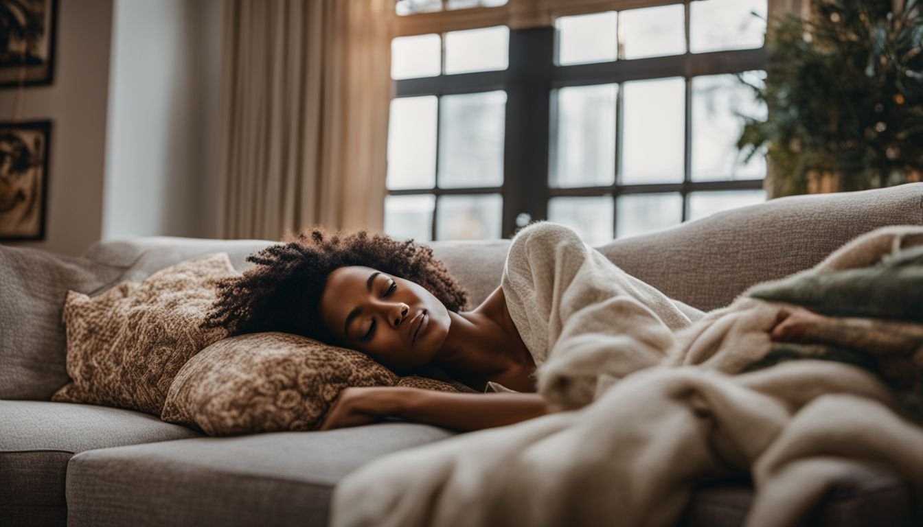 A person enjoying the relaxing effects of Ghost OG Strain.